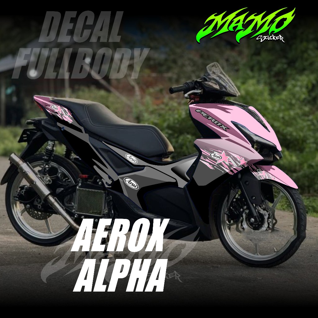 ใหม่ล่าสุดสติ๊กเกอร์รูปลอก Yamaha Aerox 155 Alpha Full Body 2025 2026 - สติ๊กเกอร์รูปลอก Aerox Turbo