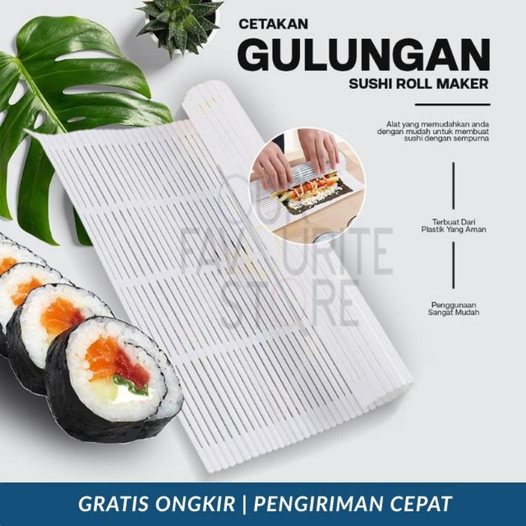OFS - เครื่องทําม้วนซูชิ Nori Sushi Roller Maker แม่พิมพ์พลาสติกพลาสติกเครื่องครัว