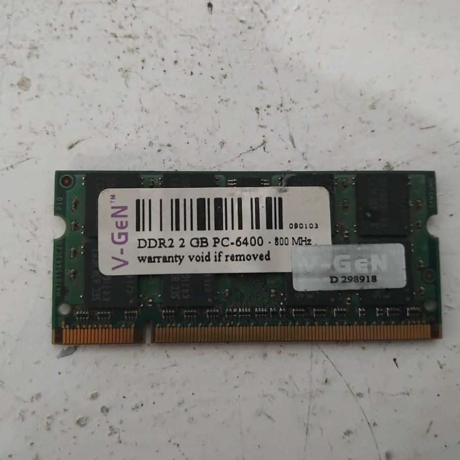 SODIMM MEMORY RAM DDR2 2GB PC-6400 800MHZ - ercomp1