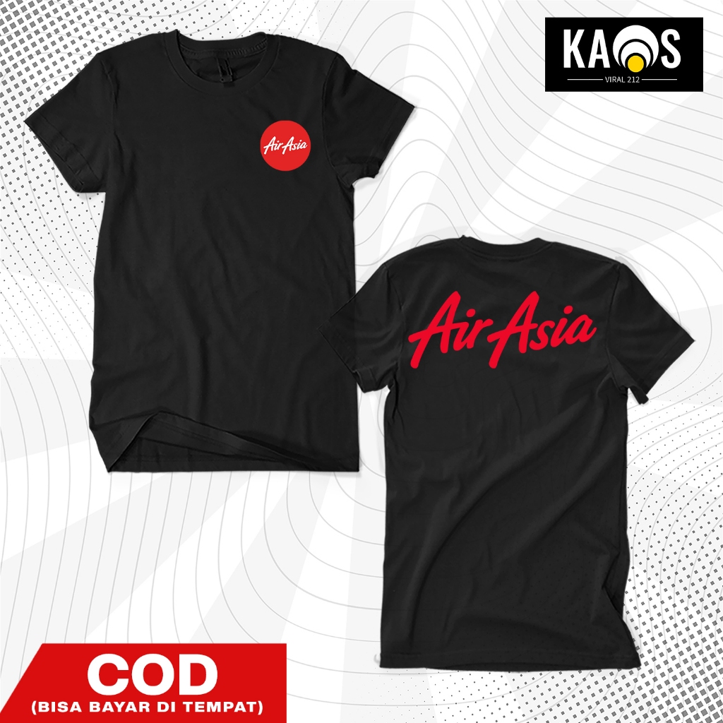 AirAsia Aviation Mascot Distro เสื้อยืดผ้าฝ้าย Combed 30s Unisex