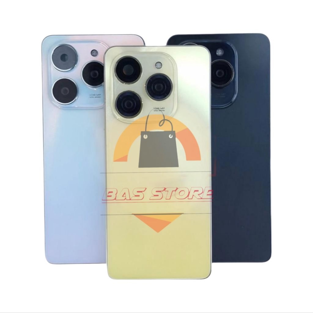 เคสด้านหลังสําหรับ Tecno Spark 20 Pro KJ6 Backdoor Fullset + Bezel Kesing