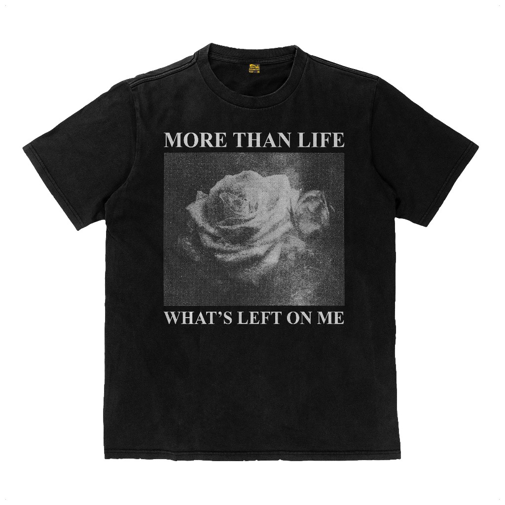 KATUN More Than Life Whats Left On Me Band Hardcore Punk ผ้าฝ้ายหนา Flexinc 16s Heavyweight เสื้อยืด