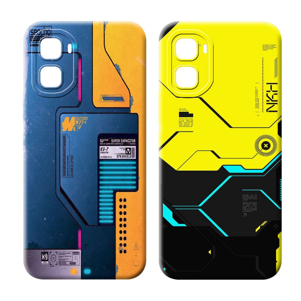 เคสที่รองรับ HP สําหรับ Infinix GT 50 Pro 5G - กันชน - R0b0t Motif - เคสอินเทรนด์ - ทันสมัย - การป้อ