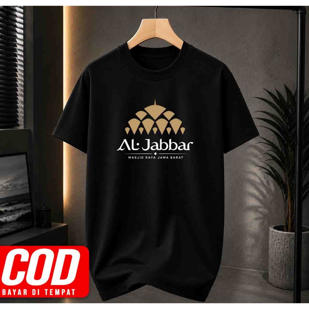 ALJABBAR MOSQUE เสื้อยืด Bandung ของที่ระลึก Oley-Oley ภาพห้องสวดมนต์ Unisex ผ้าฝ้ายหวี 30s