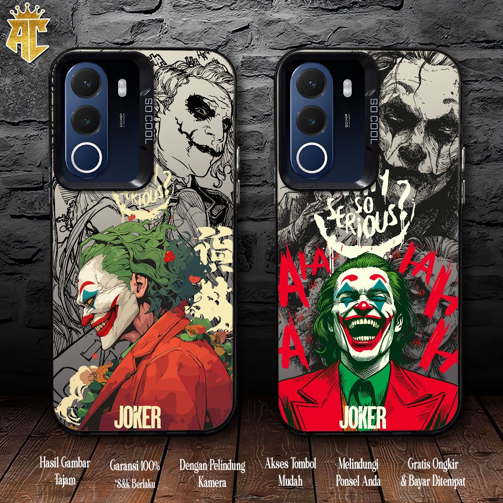 REALME P4X Softcase Premium Matte Hard Case - So Cool IMD Case - เคสโฮโลแกรมเคลือบเงาพร้อม JOKER Mot