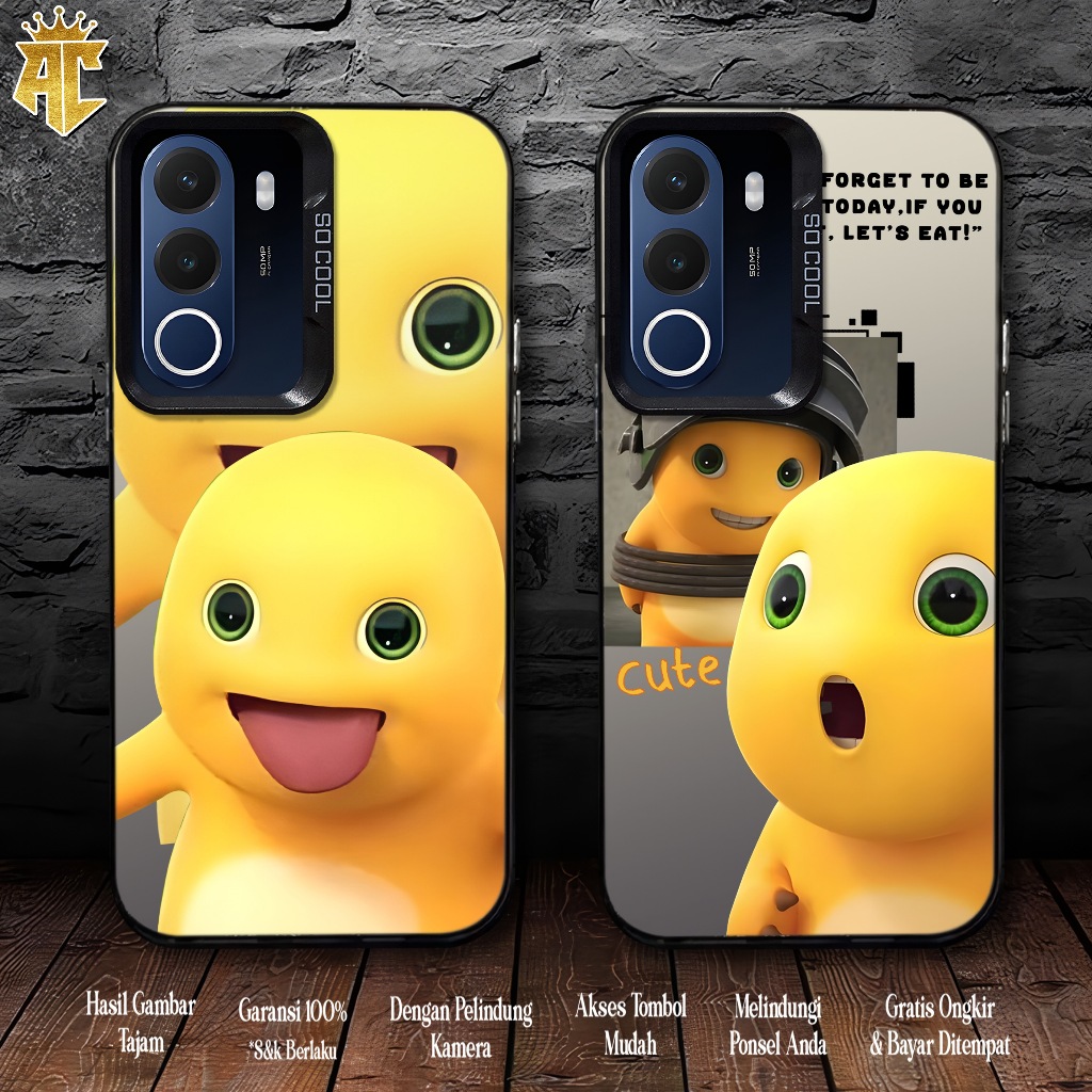 REALME P4X Softcase Premium Matte Hard Case - So Cool IMD Case - เคสโฮโลแกรมเคลือบเงาพร้อม DINO NAIL