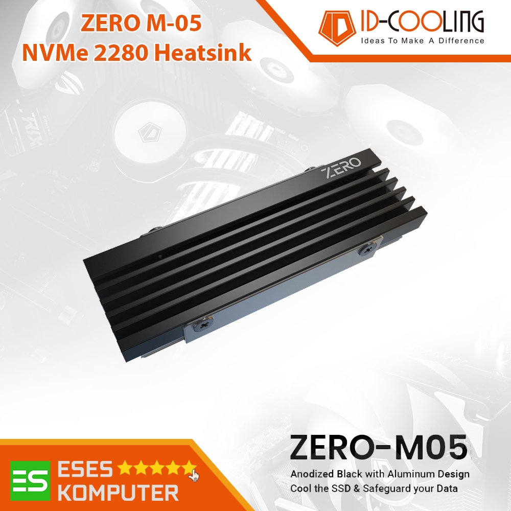SSD คูลเลอร์ ID-COOLING ZERO M05 | ฮีทซิงค์ NVMe M.2 2280