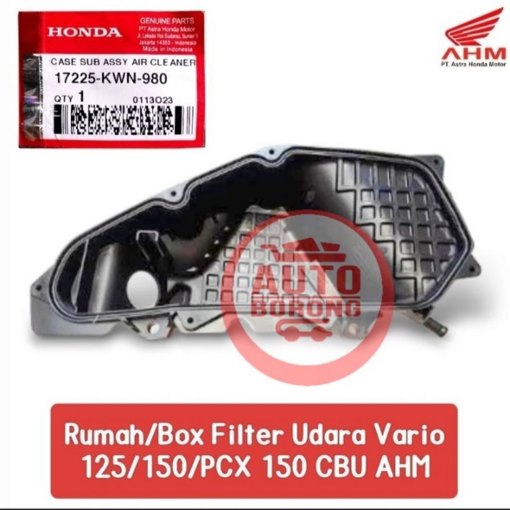 17225 KWN 980 กรณี Sub Assy Air Cleaner ใหม่ PCX 150, ใหม่ Vario 150 eSP ใหม่ Vario 125 eSP Honda ขอ