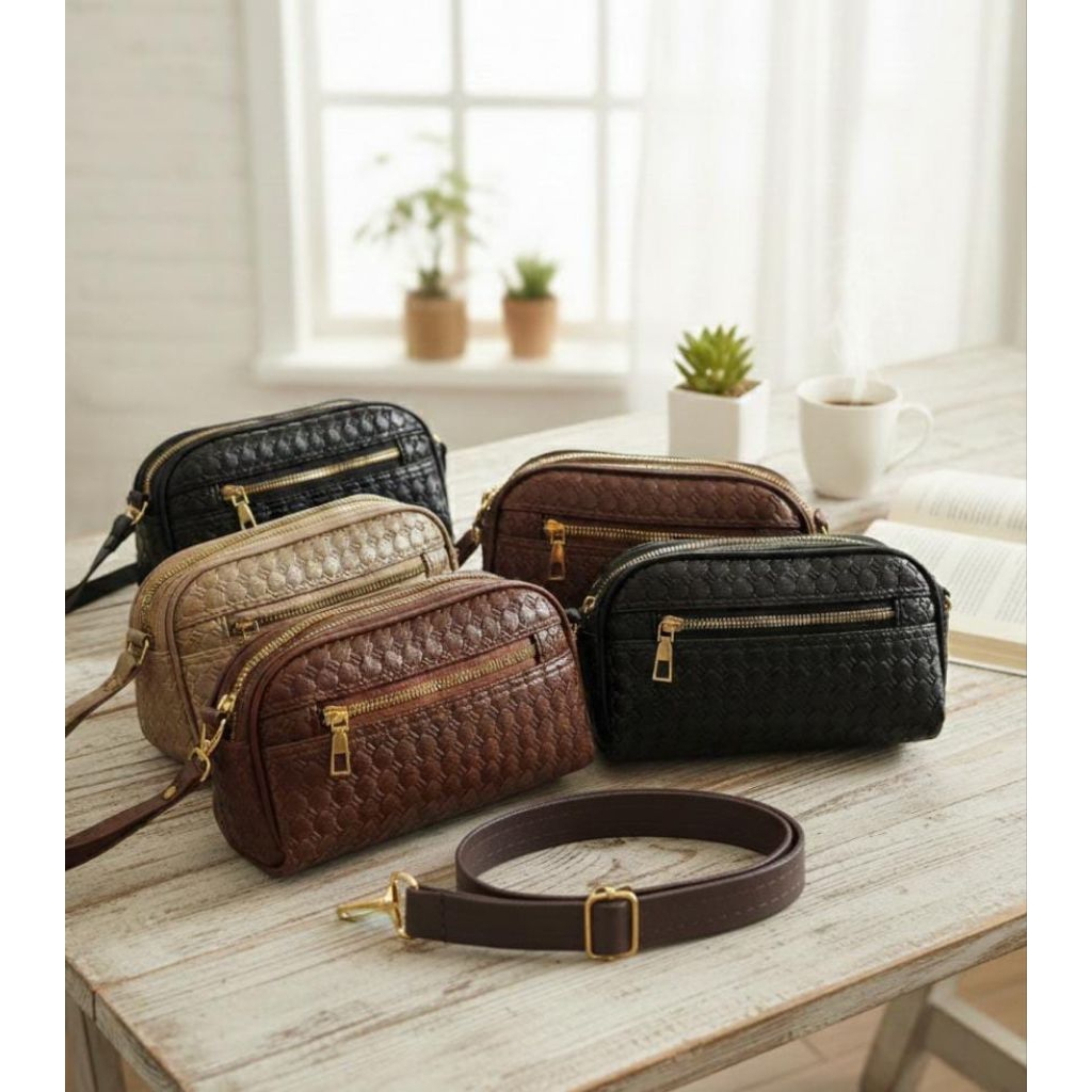 LACE WOVEN SHELL BAG / BRONZE LACE BAG / BROZE LACE WOVEN BAG