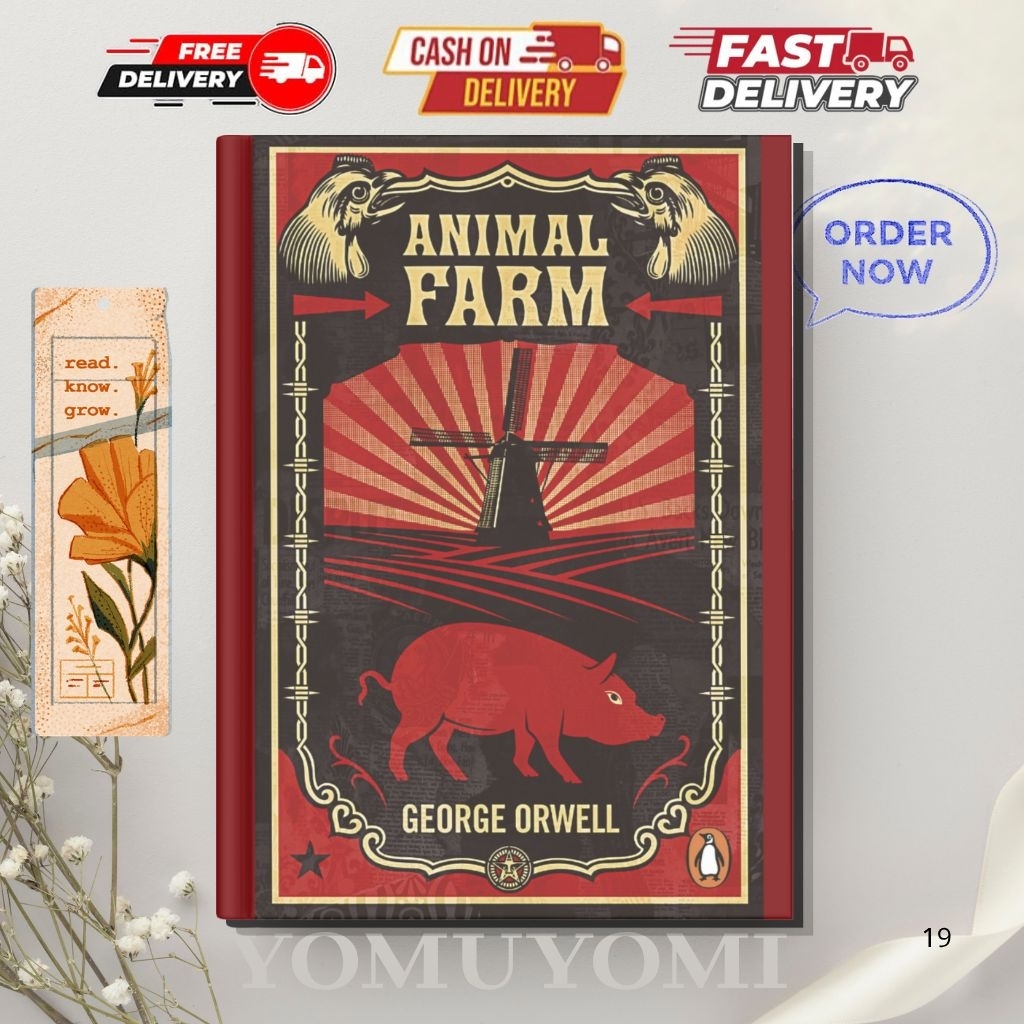 Animal Farm โดย George Orwell หนังสือปกอ่อนภาษาอังกฤษ