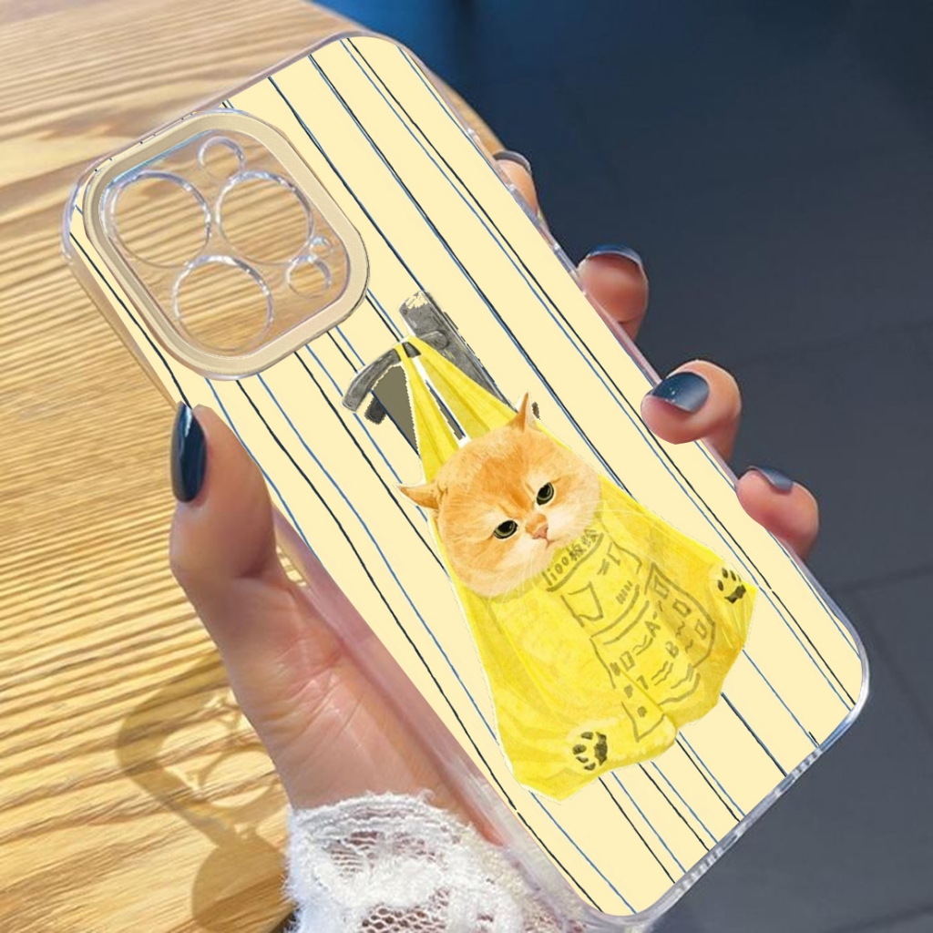 Clear Cat Motif HP สําหรับ Itel City 200 100 Power 70 A100C A95 A90 RS4 A49 A80 P65 P55 5G P40 P36 A