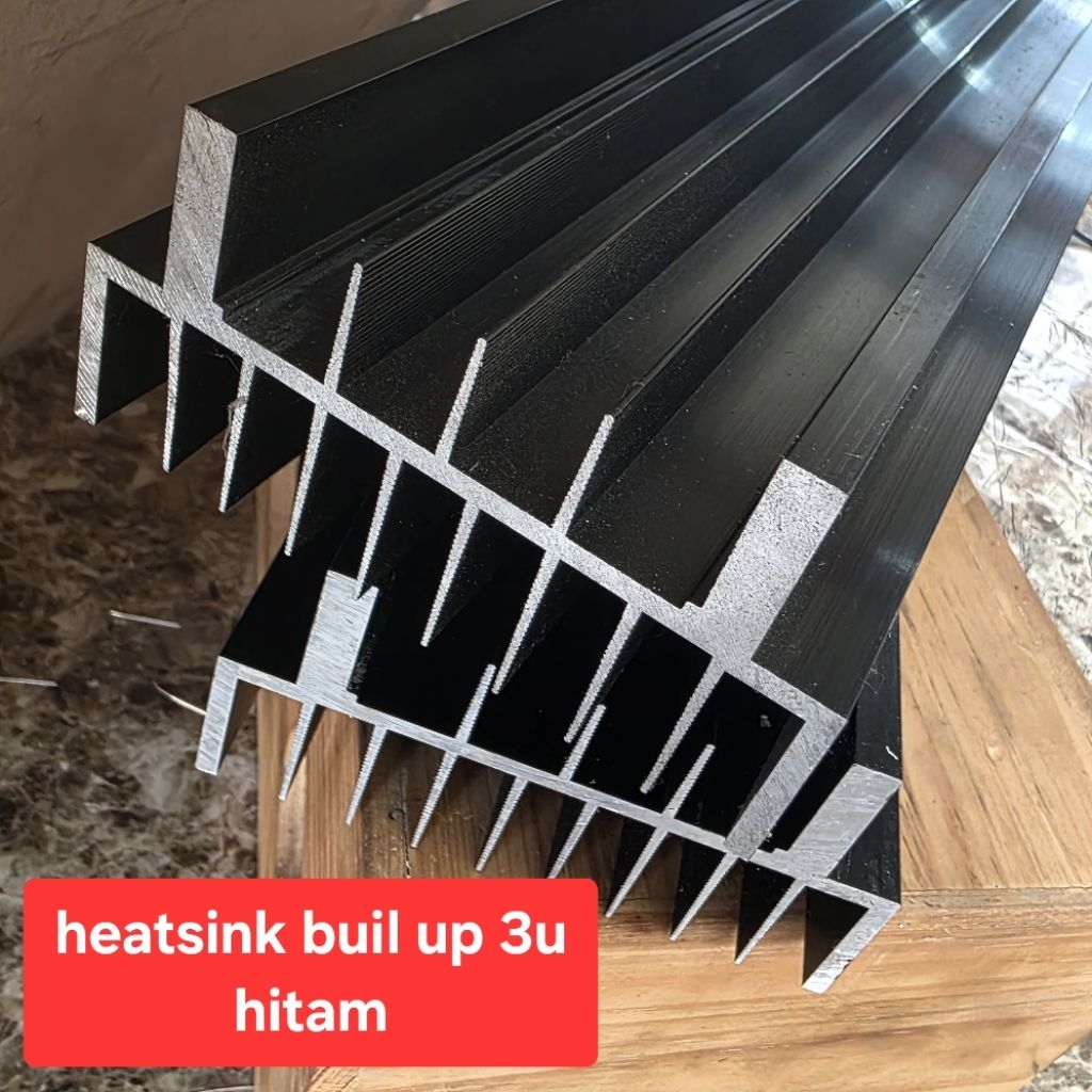 HEATSINK black build up 3U 8ml 20cm เดิม