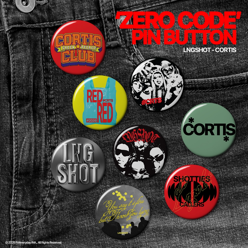 ZERO CODE ปุ่มพิน 32mm - LNGSHOT - CORTIS