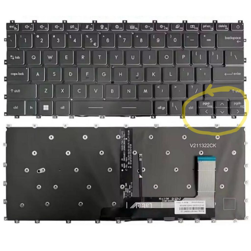 TOMBOL Original MSI Modern Keybord 14 C5M 14-C7M 14-C11M MS14J1 MS-14J1 MS-14J3 MS14JK MS-14JK APDOW