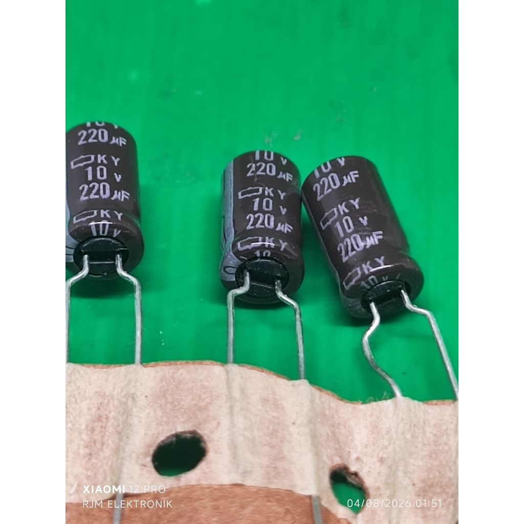 Elco 220uf 10v เดิม*