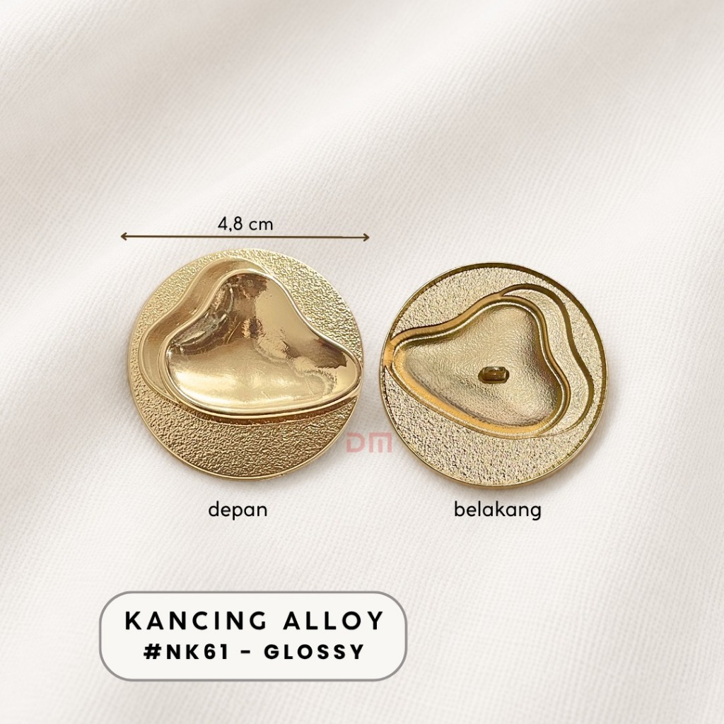 ปุ่มเห็ด/โลหะโลหะผสม/ปุ่มตกแต่งลบ Rose Gold NK61 Glossy