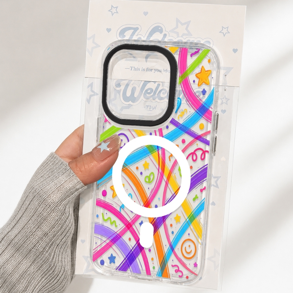 HP BNR - Magsafe Star Motif เคสโทรศัพท์สําหรับ Oppo A6S A6X A6 PRO A5X A5I A3X A18 A17 A17k A16 A78 