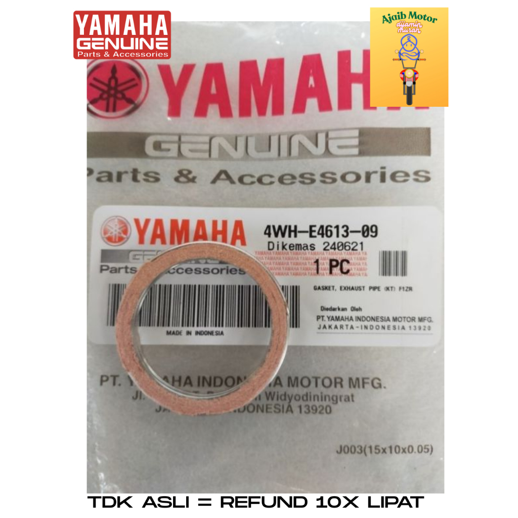 YGP EXHAUST GASKET F1ZR FORCE 1 ZR SATRIA 2T 4WH-E4613-09 เดิม YAMAHA