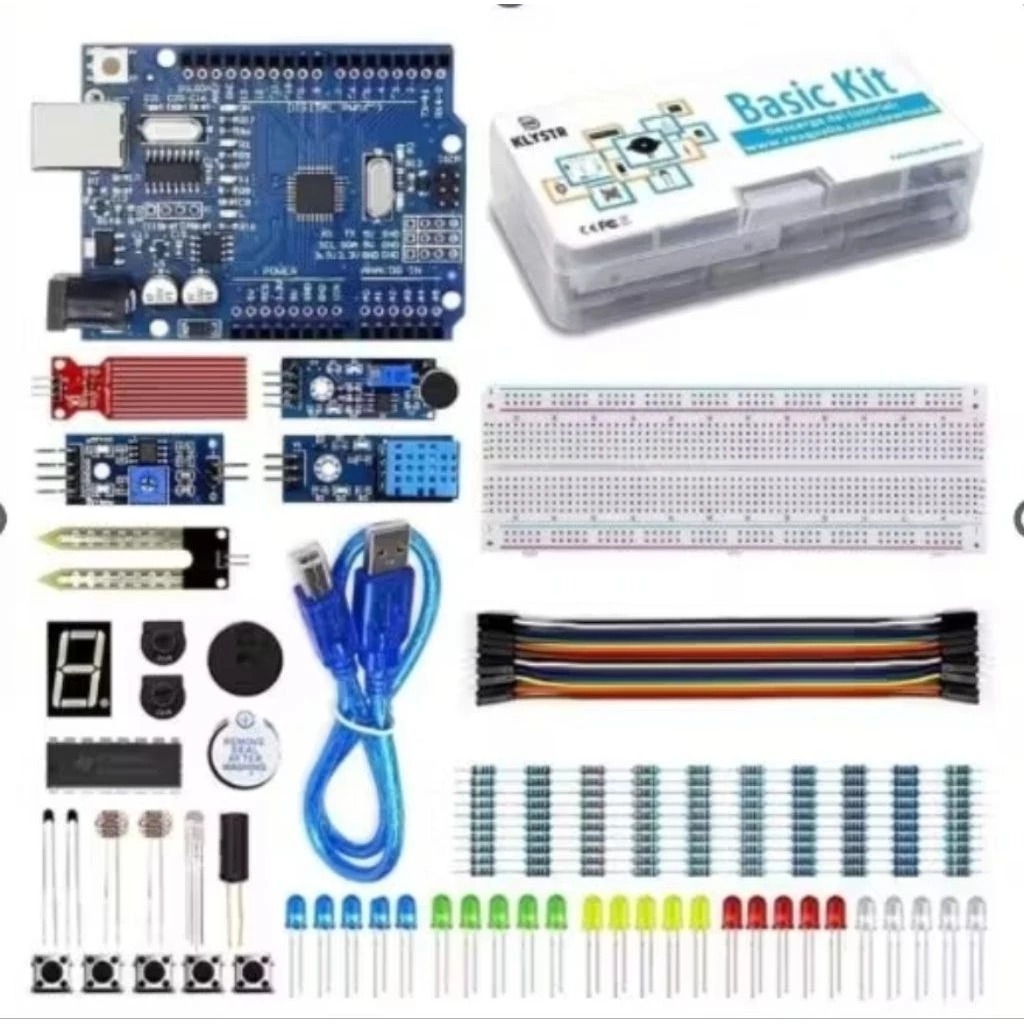 Arduino Uno r3 เข้ากันได้กับชุด smd การเรียนรู้ที่สมบูรณ์สําหรับผู้เริ่มต้น - arduino uno r3 smd kit