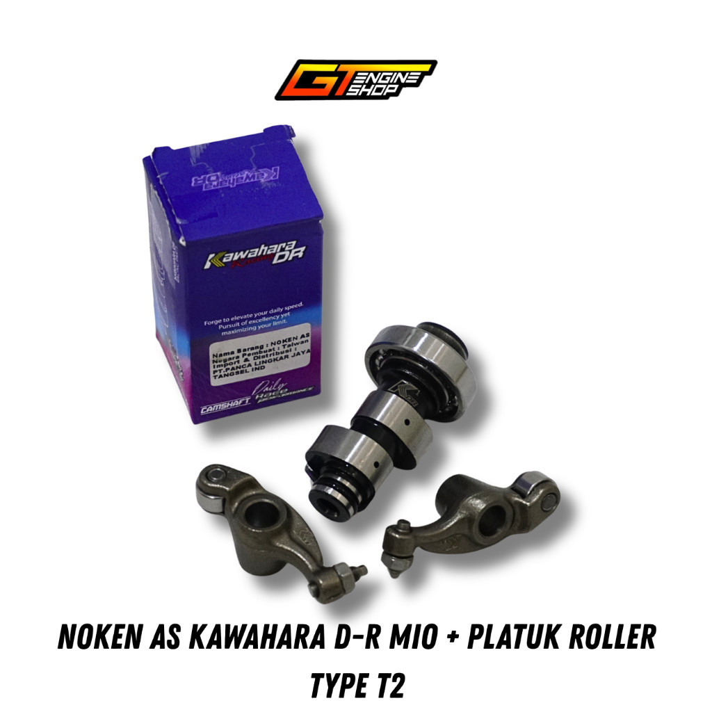 KAWAHARA DR MIO K1 CRANKSHAFT + ROLLER ROCKER ARM 13MM KAWAHARA CAMSHAFT T2