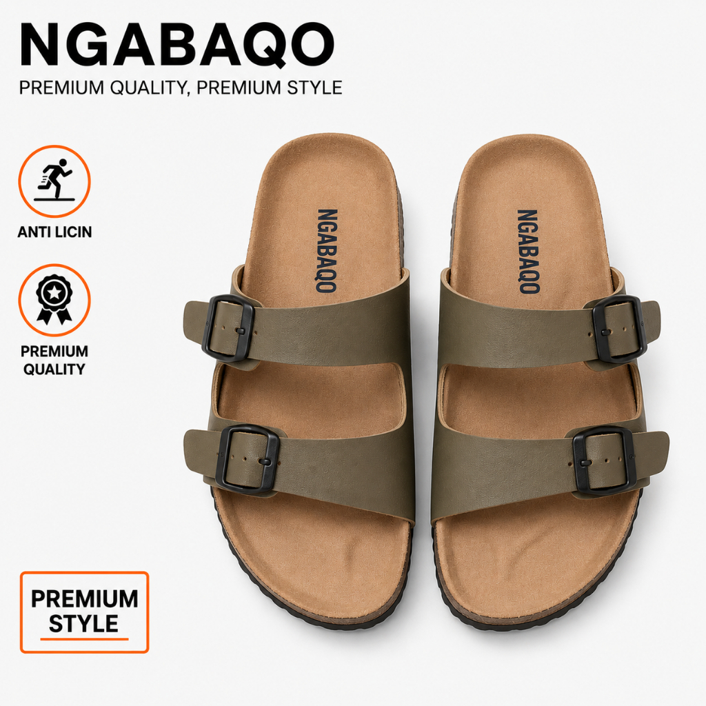 NGAQO GUSTO รองเท้าแตะอุดตันสําหรับทั้งชายและหญิงแบบสบาย ๆ