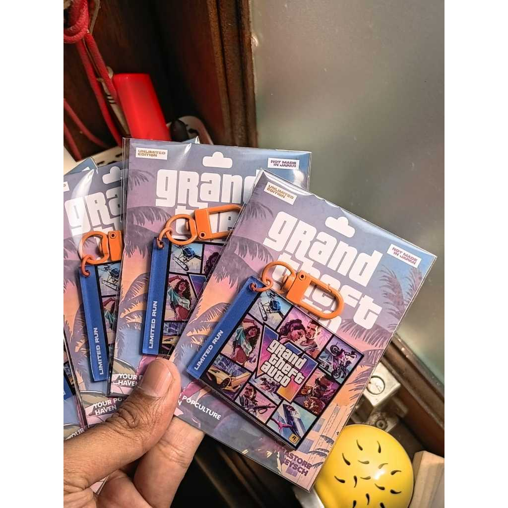 GTA 6 PHYSICAL VERSION SACHET KEYCH