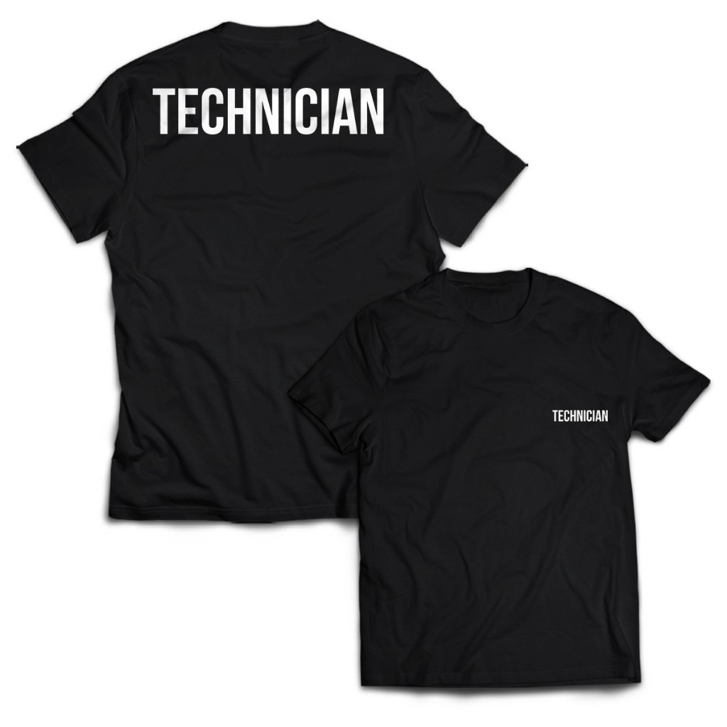 TECHNICIAN DB Crew Staff TECHNICIAN เสื้อยืดผู้ชายผู้ใหญ่ Unisex Tops PakeKaos