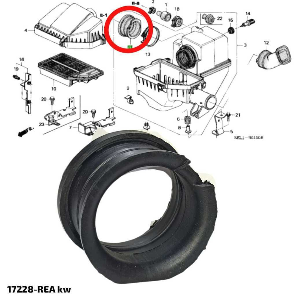 ท่อท่ออากาศยางคันเร่ง Honda Jazz Gd3 City Gd8 2003 2004 2005 2006 2007 2008 17228-rea