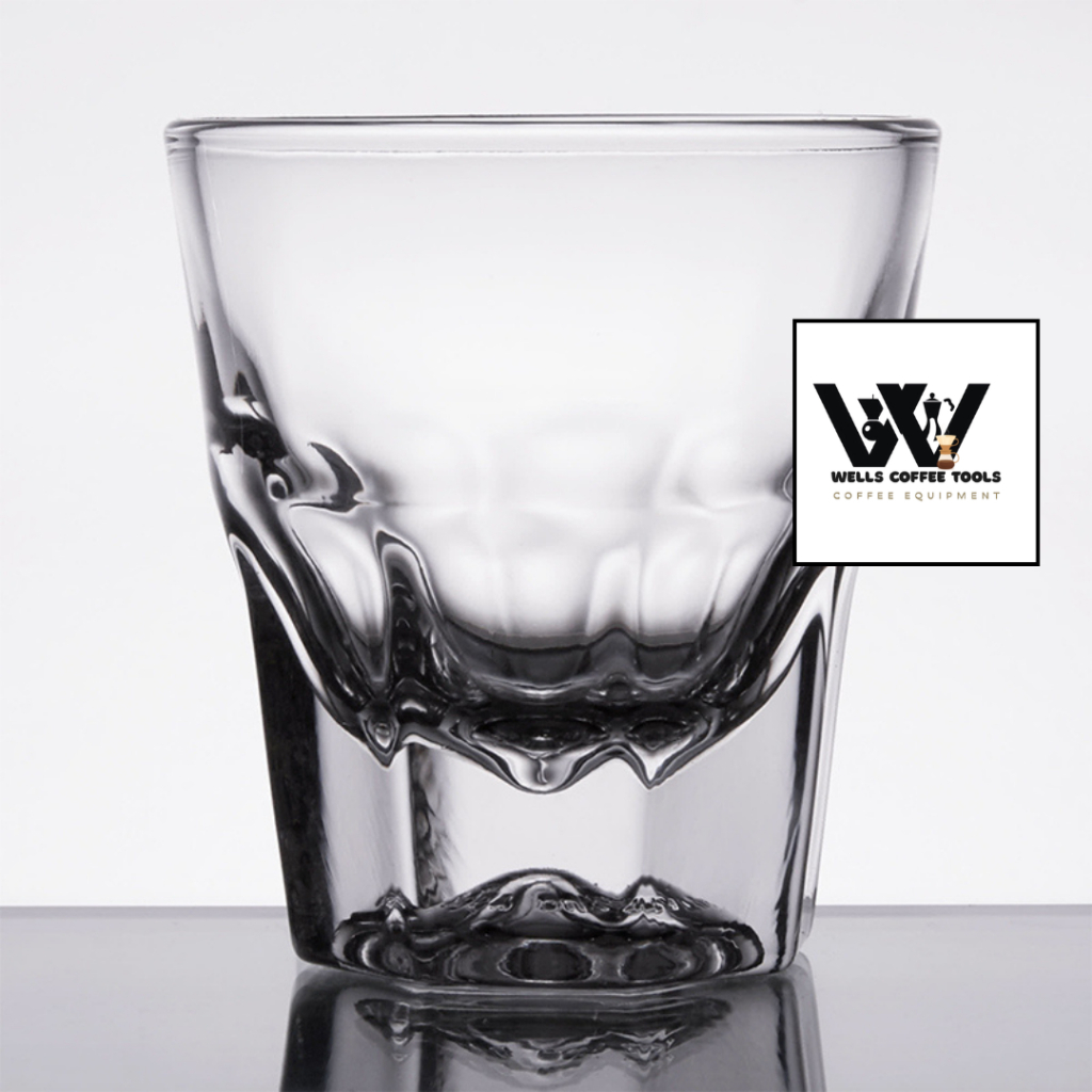 One Two Cups Aesthetic Cafe Glass Coffee Dirty Latte Espresso Glass Transparent - LF-33 133ml 145ml