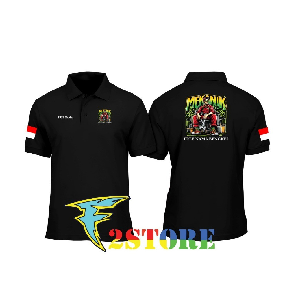 Workshop MECHANIC Poloshirt - MECHANIC Workshop Polo Shirt Free Name - MECHANIC Shirt - F2astore