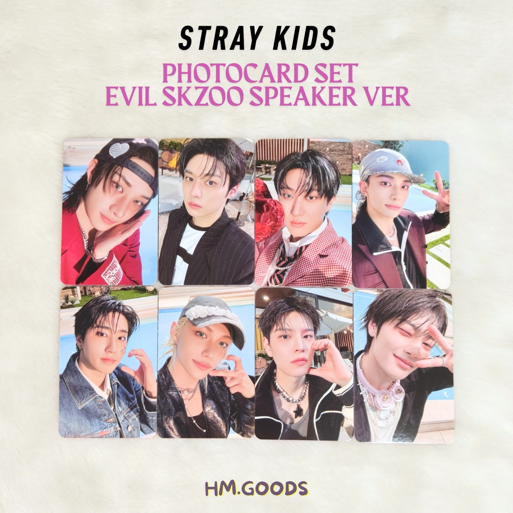 STRAY KIDS SKZ DO IT PHOTOCARD PC SET OT8 EVIL SKZOO SPEAKER VER Bangchan Lee Know Changbin Hyunjin 