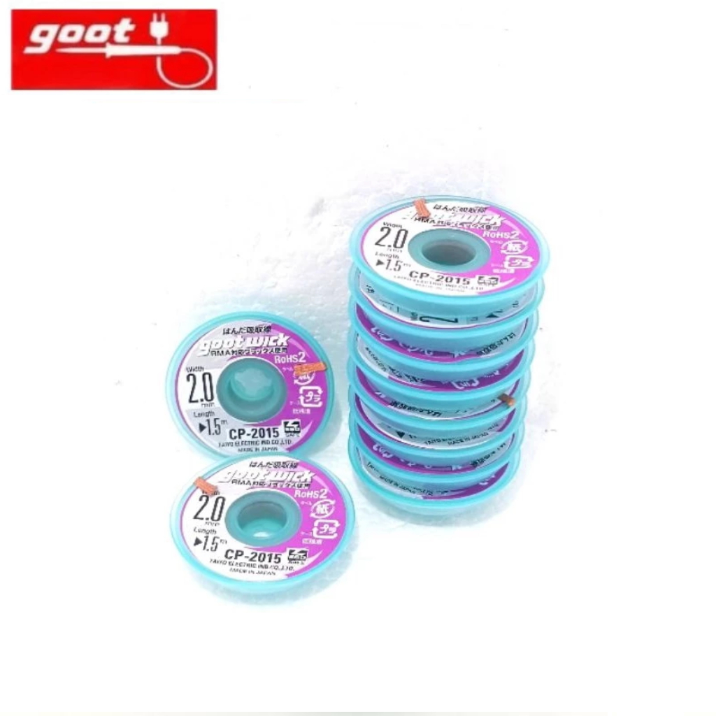 SOLDERING WICK / TIN CLEANING WIRE GOOT CP-2015 10ม้วน/แพ็ค
