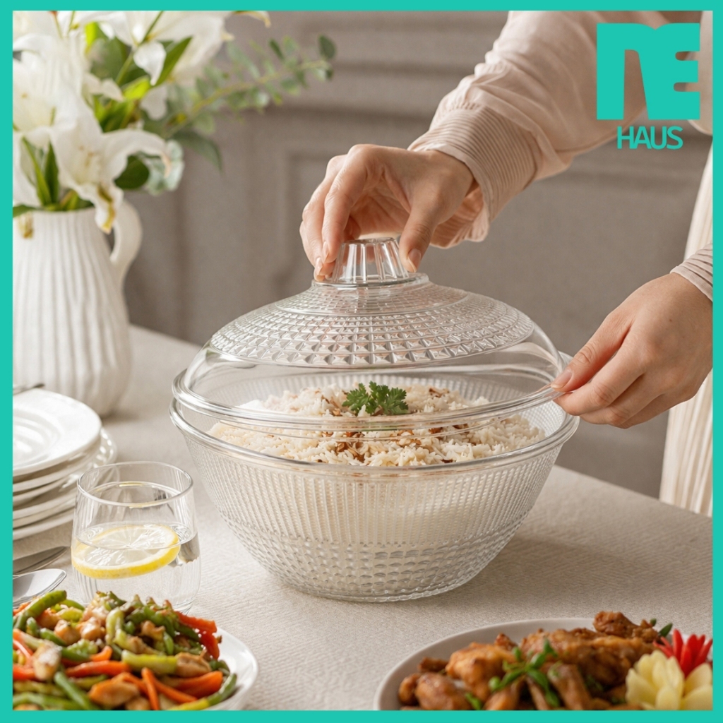 CLARISON ROUND BUFFET PLACE 2.5 ลิตร / PLACE / พลาสติก BUFFET DINING PLACE - Rehaus.id