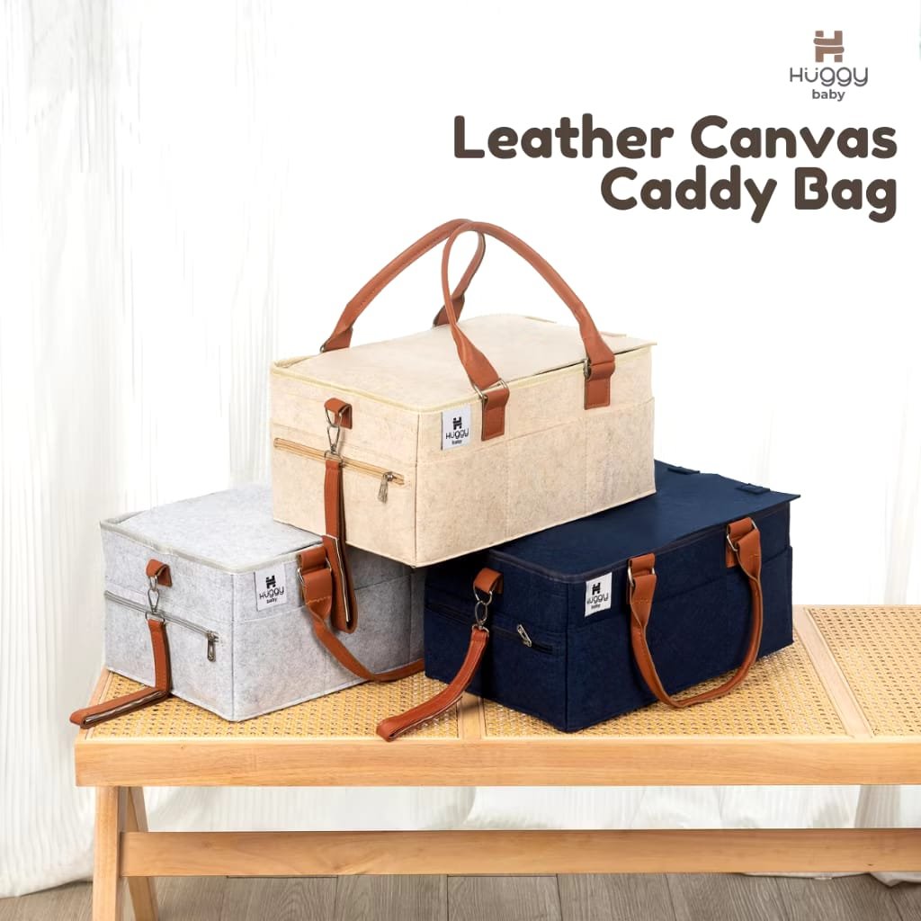 Huggy Leather Canvas Square Caddy Bag - กระเป๋าเกียร์เด็ก