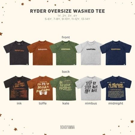 BOHOPNA - RYDER OVERSIZE WASHED TEE