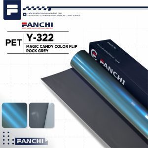 FANCHI Y-322 Magic Candy Color Flip Rock Grey PET Sticker ต่อ 50CM