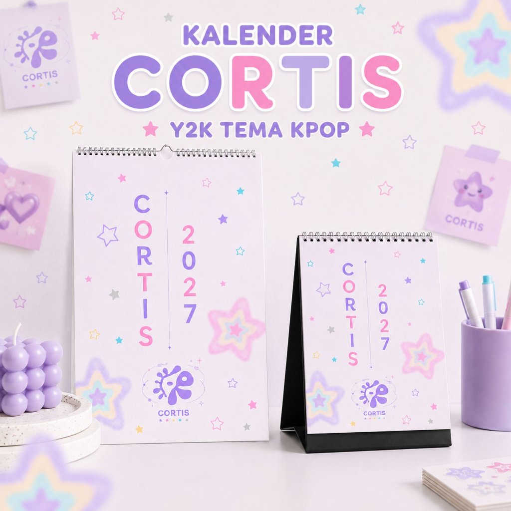 [ CREATIVE ROOM] 2027 CALENDAR READY - ธีม KPOP - ASTHETIC Y2K - A5, A6, A3+ ขนาด - ปฏิทินติดผนัง - 