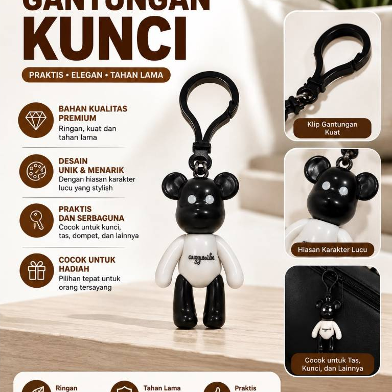 พวงกุญแจเชือกและวัว GANTUNGAN KUNCI HOBBIES