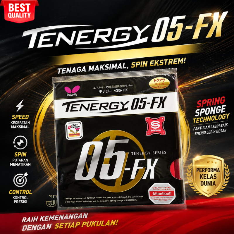 Tenergy 05 FX Rubber Tenergy 05FX Pingpong Rubber