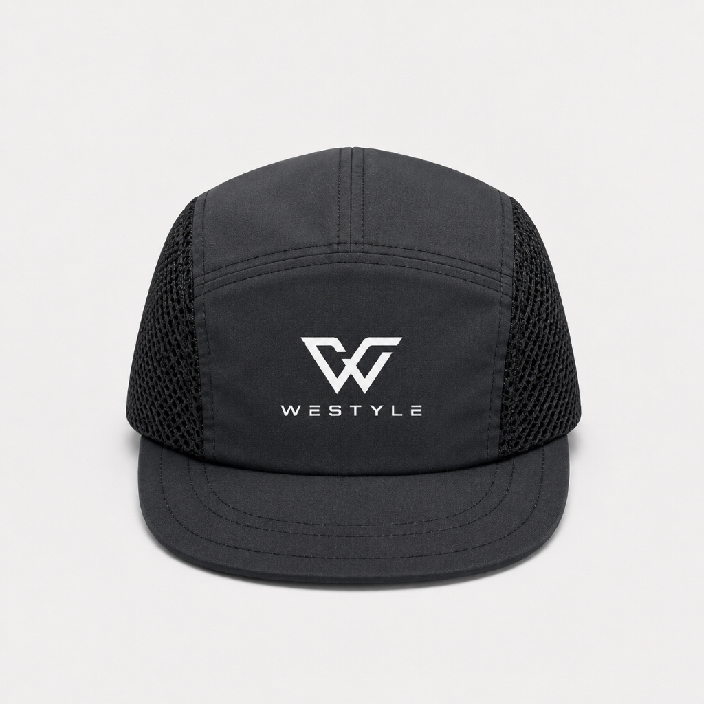 WESTYLE JN Mesh Breathable Unisex 5-Panel Running Cap – Short Visor Sports Running Cap