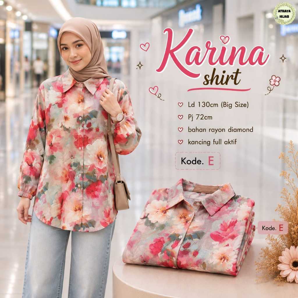 เสื้อผ้าผู้หญิง HQ KARINA SHIRT จาก AtHAYA FASHION STORE