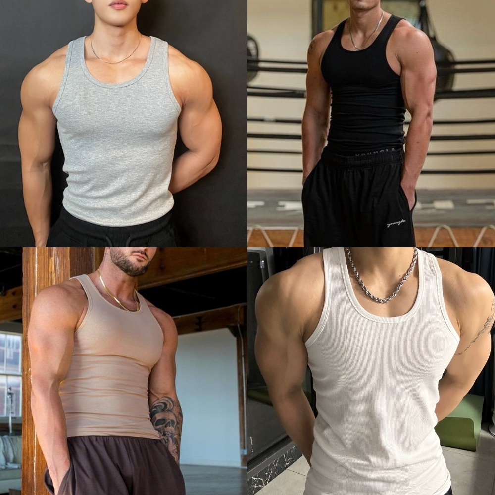 KATUN MUSCLEFIT BODYFIT ELASTIC COTTON เสื้อเชิ้ตผู้ชายท็อป