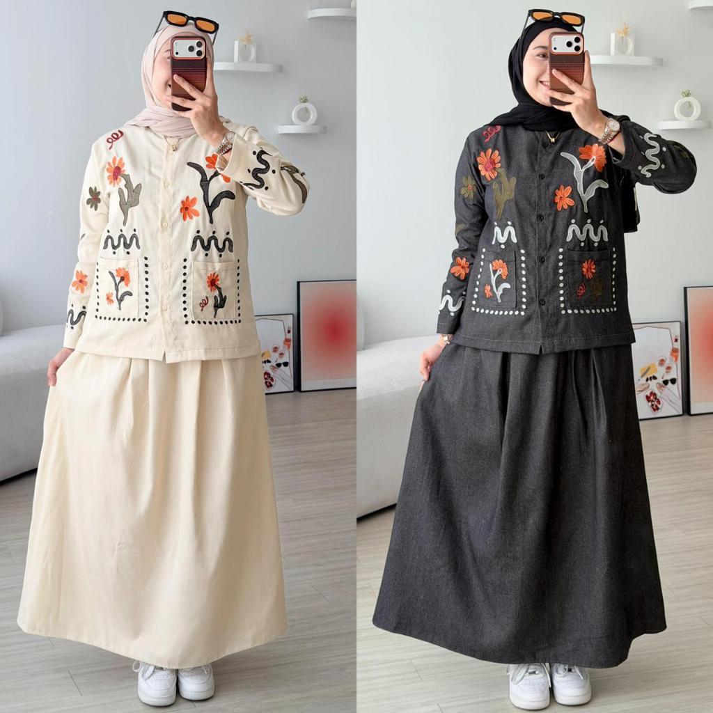 READY GINKA PREMIUM SKIRT SET BY GAGIL FASHION