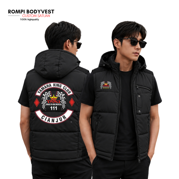 RX KING เสื้อกั๊กชุมชนรถจักรยานยนต์ - KING CLUB Rider Bodyvest Custom Rider Jacket