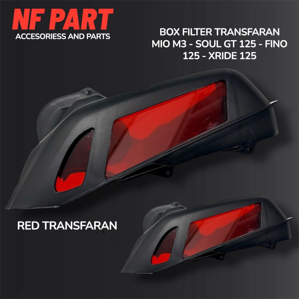 ฝาครอบกรองอะคริลิคใส Mio M3 soul gt125 mio s mio z fino 125 Xride 125 - กล่องกรองอะคริลิคใส