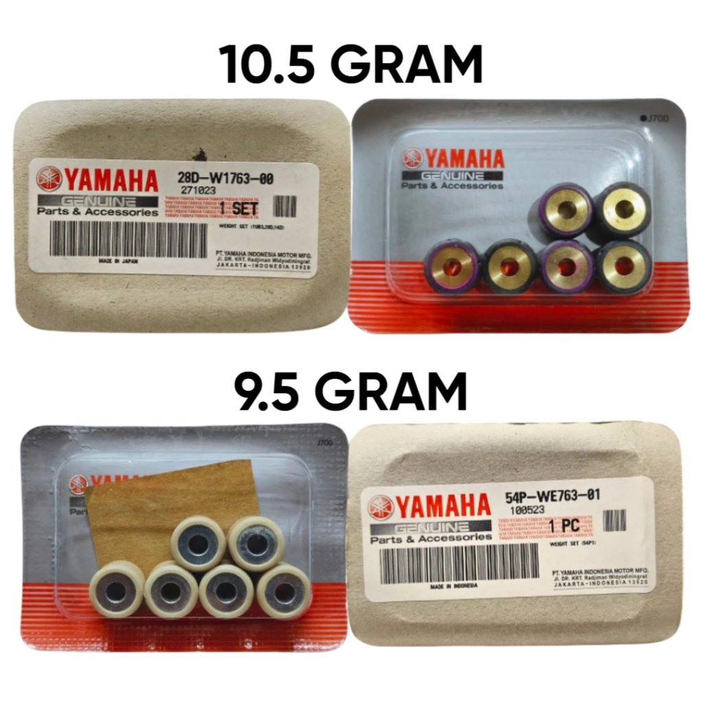 [ORIGINAL JAPAN/INDONESIA] 6 PCS ROLLER / LOLER / LOLLER STANDARD SET สําหรับ OLD MIO / SPORTY / SMI
