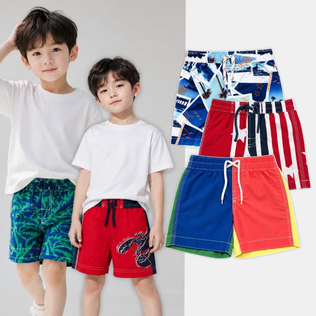กางเกงขาสั้น Bgy Swim Trunk สําหรับเด็กผู้ชาย 3 เดือน - 4 ปี