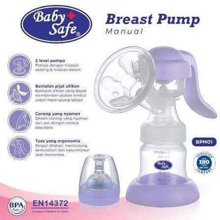 Baby Safe BPM01 / BPM1B เครื่องปั๊มนมแบบมือโยก | เครื่องปั๊มนม Travel Friendly - BPM01