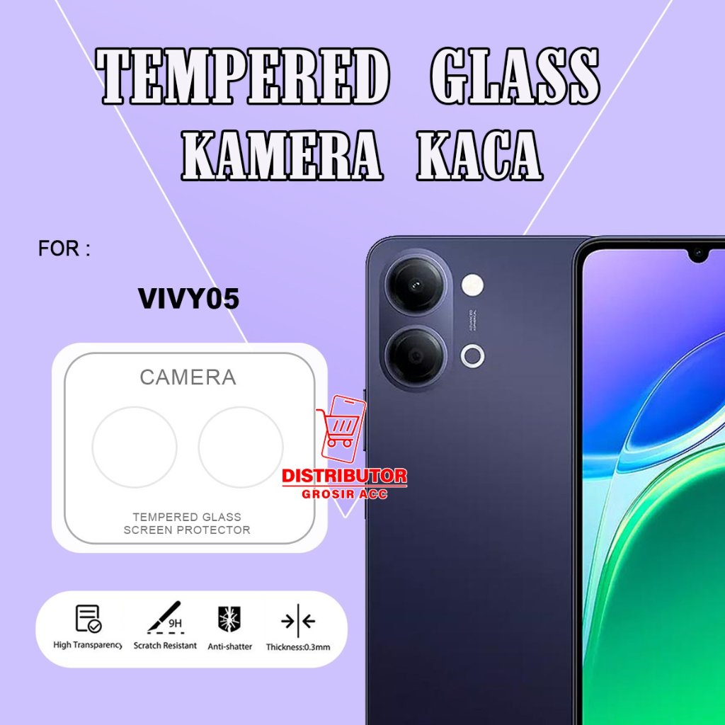 VIVO Y01 VIVO Y01A VIVO Y02 VIVO Y03 VIVO Y03T VIVO Y04 VIVO Y05 VIVO Y11D TEMPERED GLASS CAMERA ANT
