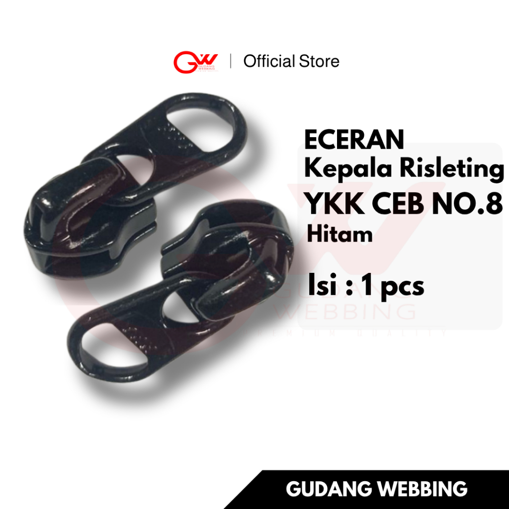 (RETAIL) YKK CEBOL ZIPPER HEAD NO. 8 | COIL HEAD ZIPPER | COIL ZIPPER HEAD | ซิป